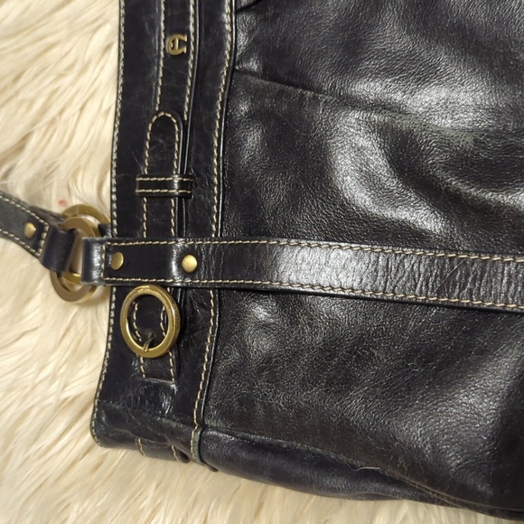 Black leather Etienne Aigner Purse - Picture 4 of 14